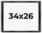 Modern Shadow Box 1.5" Depth Black Picture Frame - UV Acrylic, Backing Board, Hanging Hardware